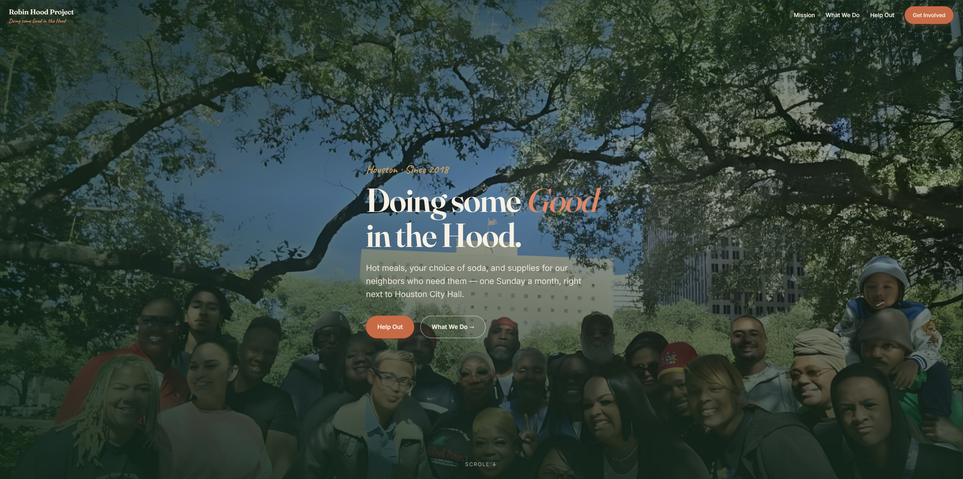 The Robinhood Project website